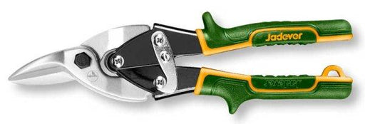 Cesoia da lattoniere 250MM DX utensile preciso con impugnatura ergonomica verde e gialla, ideale per tagli netti su lamiere metalliche.