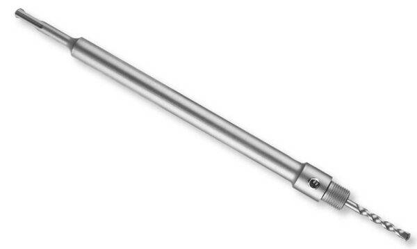 Prolunga SDS Plus di 350 mm in metallo con punta per sega a tazza, ideale per lavori di perforazione di precisione, SKU: I/HCBA13501