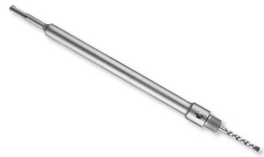 Prolunga SDS Plus di 350 mm in metallo con punta per sega a tazza, ideale per lavori di perforazione di precisione, SKU: I/HCBA13501