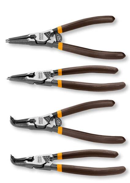 Set 4 Pinze per Anelli Elastici 125 mm con Borsetta