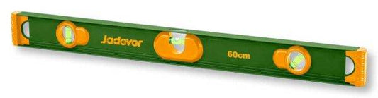 Livella in alluminio a 3 bolle verde e arancione, lunga 60 cm, con viti di fissaggio e linee di livello per misurazioni precise