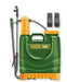 Pompa irroratrice a spalla da 16 litri Jadever in verde con serbatoio giallo, manico robusto e accessori per giardinaggio, SKU: J/JDKS1516