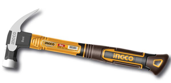 Martello Carpentiere INGCO 220g – Antiscivolo, Manico in Fibra di Vetro