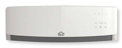 Termoconvettore a parete 1600W ceramico bianco con display digitale, controllo touch, timer e telecomando, ideale per riscaldamento rapido e silenzioso