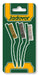 Set 3 spazzole abrasive 9P con setole in nylon, ottone e metallo da 23 cm, manico ergonomico verde, confezione eurogross per pulizia superfici.