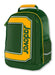 Zaino Porta Utensili Jadever per Professionisti in tessuto verde con dettagli gialli, ideale per tecnici e artigiani. Design compatto e resistente per utensileria.