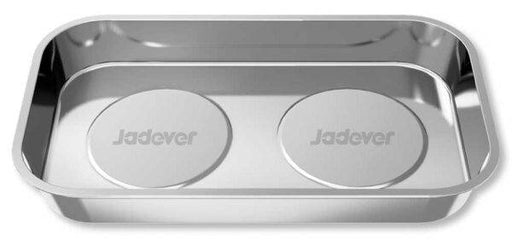 Vassoio Magnetico Portaoggetti in Acciaio Inossidabile 136x235 mm con base magnetica per utensili, ideale per officine e garage.