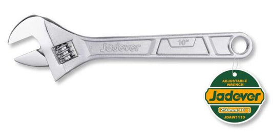 Chiave a rullino regolabile in acciaio da 10 pollici, struttura resistente, ergonomica, perfetta per lavori di manutenzione - SKU: JDAW1110