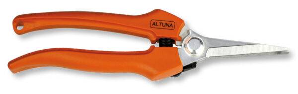 Forbici da Vendemmia Inox 185 mm – Lama Dritta, Impugnatura in Fibra