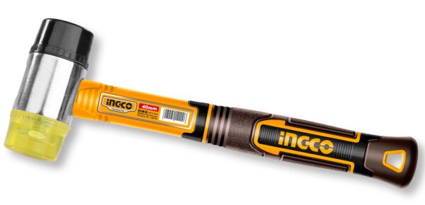 Martello testa in gomma e plastica 40mm – Manico in fibra di vetro, antiurto