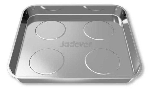 Vassoio Magnetico Portaoggetti 270x290MM in acciaio inox con base in gomma, ideale per organizzare utensili e minuteria in officina o casa.