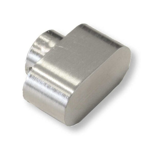 Pomolo cilindro sabbiato cromato in ottone per cilindri predisposti, finitura lucida ideale per maniglie e serrature di porte interne.