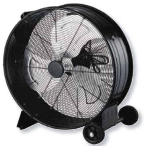 Ventilatore industriale 60 cm metallo con pale resistenti e ruote mobili, ideale per ambienti ampi e uso professionale. Struttura robusta eurogross.
