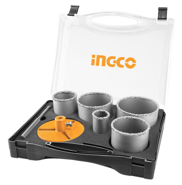 Set seghe a tazza metallo 33-83 mm con valigetta 10 pezzi