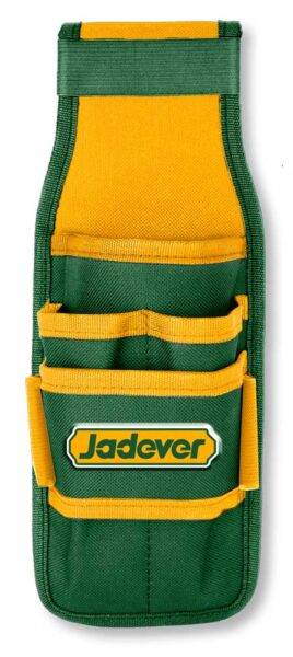 Portattrezzi Cintura Jadaver 270x110MM in tessuto verde e giallo con tasche multiple. Utensileria pratica per professionisti Eurogross.