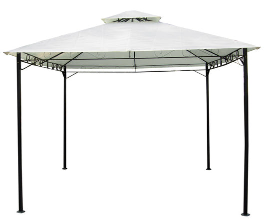 Gazebo Echos 3x3 m - Acciaio Verniciato, Copertura 180 gr, Ecrù