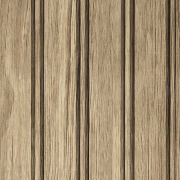 Pannello Murale PVC Opera effetto Doghe Legno 3D 280x30x1cm Bianco