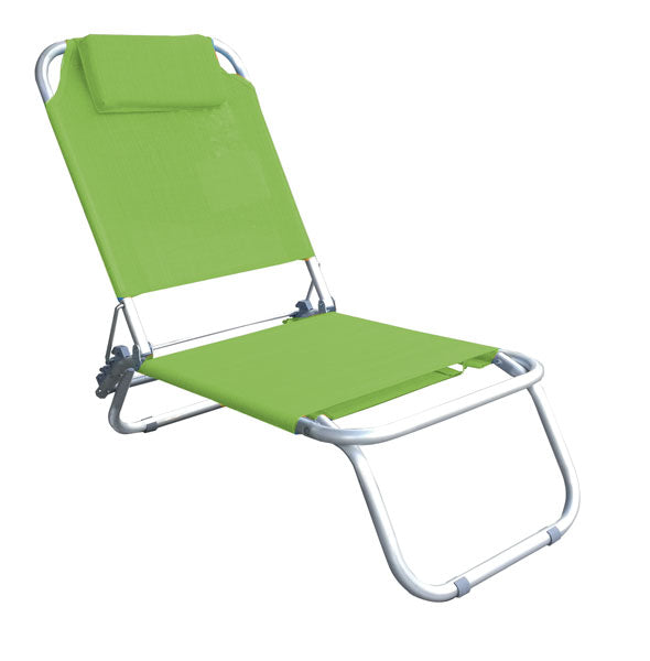 Spiaggina Reclinabile Ten - Alluminio, Textilene, Verde