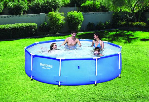 Piscina rotonda fuoriterra 305x76 cm – Acciaio galvanizzato 4.678 L