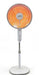 Stufa oscillante carbon crystal 900W con elemento riscaldante rotondo e griglia protettiva, base stabile e telecomando, ideale per riscaldamento efficiente