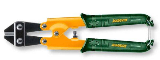 Tagliabulloni Mini 200 mm Jadever con lame in acciaio e impugnatura ergonomica verde, ideale per tagli precisi su fili sottili.