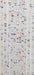 Tenda SPAGHETTO Glitter multicolor 100x220 PVC con dettagli di glitter colorati su sfondo trasparente, ideale per decorazioni festive ed eleganti.