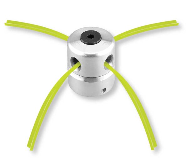 Testina universale in metallo per decespugliatore con filo da 3 mm, compatibile e durevole, ideale per taglio erba e cespugli, SKU: J/JDJC2401