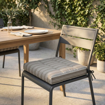 Cuscino seduta sfoderabile idrorepellente poliestere 40x40x8 cm