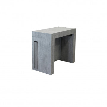 Tavolo consolle allungabile piano melamina struttura metallo 45-300x90 cm