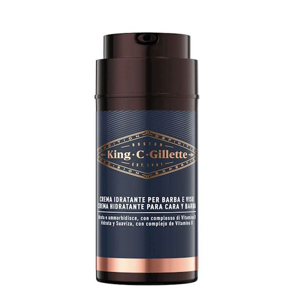 GILLETTE KING C. CREMA IDRATANTE PER BARBA E VISO 100 ML