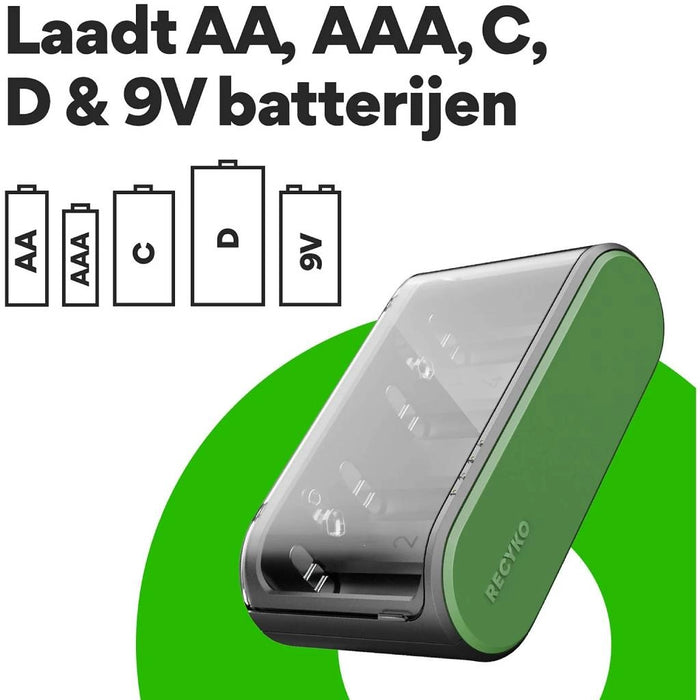 Caricabatterie Universale NiMH B631 per Batterie AA, AAA, C, D e 9V
