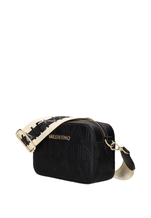 Valentino Bags Borsa A Tracolla Pansy In Ecopelle Con Chiusura Cerniera Due Tracolle Tessuto Ed Ecopelle 21x13x7 Cm