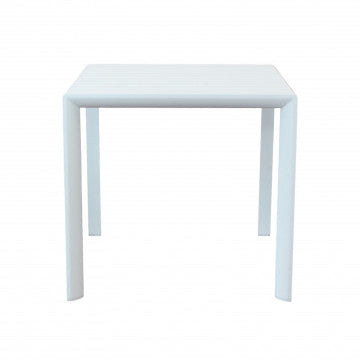Tavolo quadrato 80x80 struttura alluminio verniciato bianco