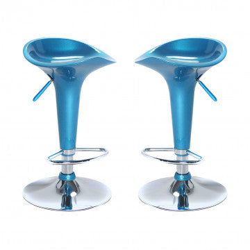 Sgabello girevole regolabile in ABS 38,5x38,5 cm altezza 65-86,5 cm