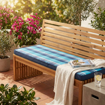 Cuscino sfoderabile idrorepellente in poliestere 150x45x4 cm