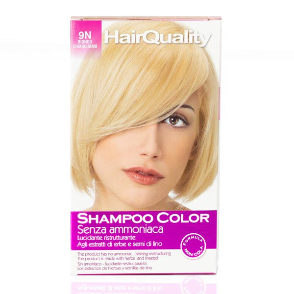HAIR QUALITY SHAMPOO COLORORANTE CAPELLI COLOR 9N