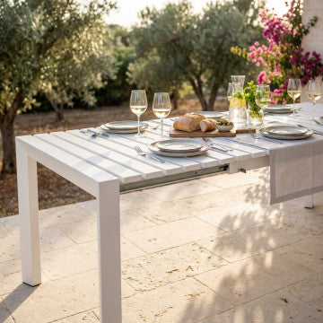 Tavolo allungabile struttura alluminio verniciato 180/235x90x75 cm