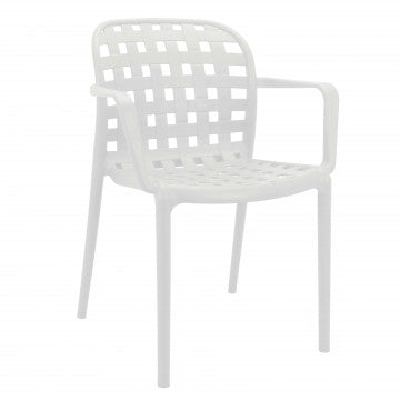 Poltrona in polipropilene impilabile 58x57,5x82,5 cm peso 4,7 kg