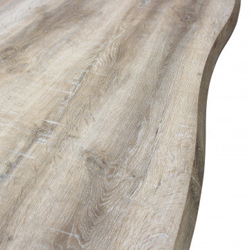 Tavolo piano MDF melaminico 160x90 cm struttura metallo altezza 75