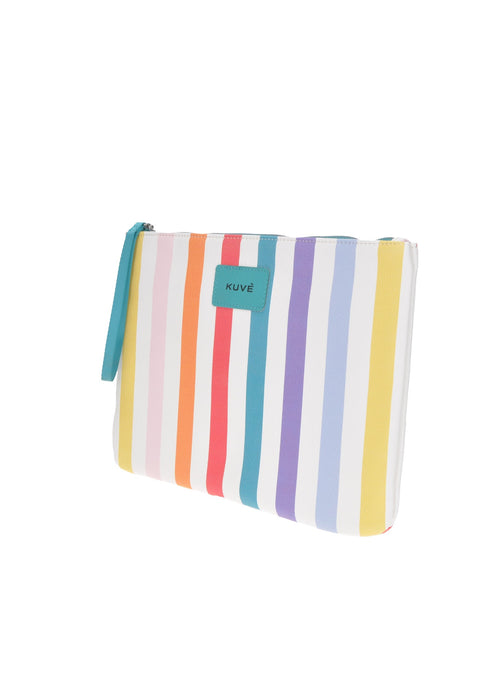 Pochette Mare Ibiza In Tessuto Con Chiusura A Cerniera Misure 32x22x2 Cm KUVE Ideale Per Spiaggia