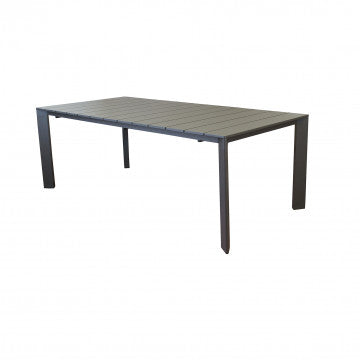 Tavolo alluminio verniciato 165/215 x 85 cm, altezza 75,5 cm