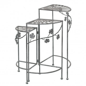 Étagère metallo 3 piani verniciato bianco ossidato 46x32x170 cm