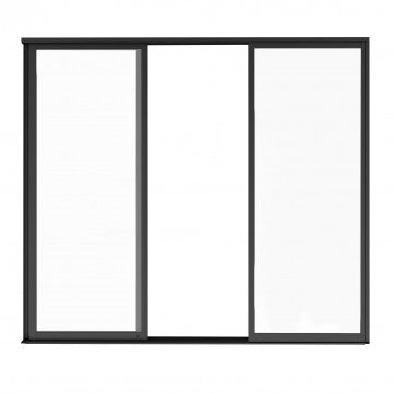 Laterale scorrevole vetro 270x238 cm pergola bioclimatica alluminio