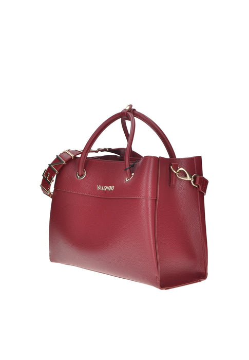 Shopping Alexia In Ecopelle Con Logo Minimal Sul Frontale Valentino Bags Misure 27x35x14 Cm Tracolla Rimovibile