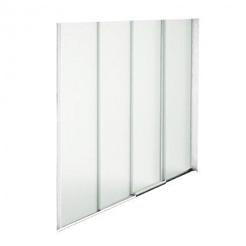 Laterale in vetro per pergola bioclimatica 370x238 cm colore bianco