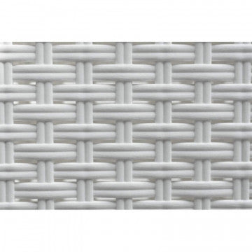 Tavolo quadrato 80x80 cm in wicker con struttura in plastica stampata