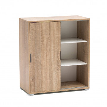 Mobiletto 2 ante scorrevoli in truciolare bilaminato 75x38x85 cm