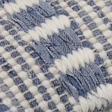 Cuscino in lana e cotone avorio 45x45 cm altezza 8 cm