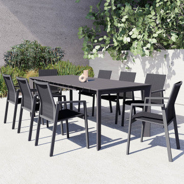 Tavolo alluminio verniciato struttura estendibile 165/215 x 85 cm