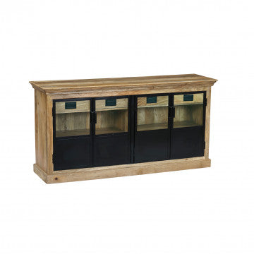 Mobile in legno di mango con 2 ante, dimensioni 180x45x90 cm